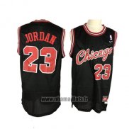 Maillot Chicago Bulls Michael Jordan NO 23 Retro Noir