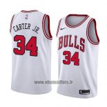 Maillot Chicago Bulls Wendell Carter Jr. No 34 Association 2018 Blanc