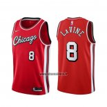 Maillot Chicago Bulls Zach Lavine NO 8 Ville 2021-22 Rouge