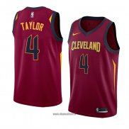 Maillot Cleveland Cavaliers Isaiah Taylor No 4 Icon 2018 Rouge