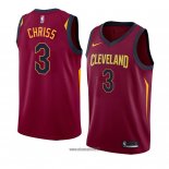 Maillot Cleveland Cavaliers Marquese Chriss No 3 Icon 2018 Rouge