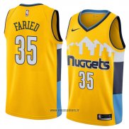Maillot Denver Nuggets Kenneth Faried No 35 Statement 2018 Jaune