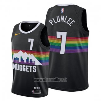 Maillot Denver Nuggets Mason Plumlee No 7 Ville 2019-20 Noir