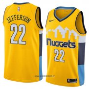 Maillot Denver Nuggets Richard Jefferson No 22 Statement 2018 Jaune