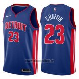 Maillot Detroit Pistons Blake Griffin No 23 Icon 2017-18 Bleu