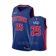 Maillot Detroit Pistons Derrick Rose No 25 Icon 2018-19 Bleu