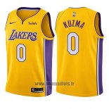 Maillot Enfant Los Angeles Lakers Kyle Kuzma No 0 Icon 2017-18 Or