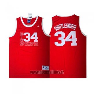 Maillot Film Big State Jesus Shuttlesworth No 34 Rouge