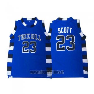 Maillot Film Tree Hill Nathan Scott No 23 Bleu