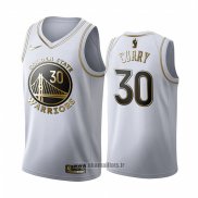 Maillot Golden Edition Golden State Warriors Stephen Curry No 30 Blanc