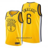 Maillot Golden State Warriors Alen Smailagic No 6 Earned Jaune