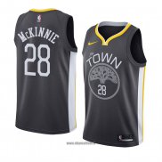 Maillot Golden State Warriors Alfonzo Mckinnie No 28 Statement 2018 Noir