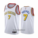 Maillot Golden State Warriors Eric Paschall No 7 Hardwood Classics Blanc