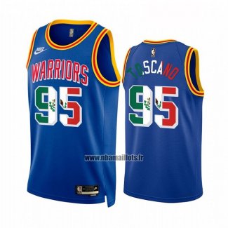 Maillot Golden State Warriors Juan Toscano-Anderson NO 95 Classic Royal Special Mexique Edition Bleu