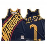 Maillot Golden State Warriors Willie Cauley Stein NO 2 Mitchell & Ness Big Face Bleu