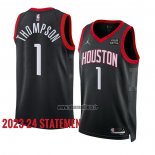 Maillot Houston Rockets Amen Thompson NO 1 Statement 2023-24 Noir