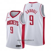 Maillot Houston Rockets Demarre Carroll No 9 Association 2019-20 Blanc