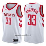 Maillot Houston Rockets Ryan Anderson No 33 Swingman Association 2017-18 Blanc