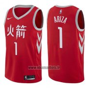Maillot Houston Rockets Trevor Ariza No 1 Ville 2017-18 Rouge
