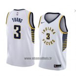 Maillot Indiana Pacers Joe Young No 3 Association 2018 Blanc