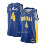 Maillot Indiana Pacers Victor Oladipo No 4 Ville 2020-21 Bleu
