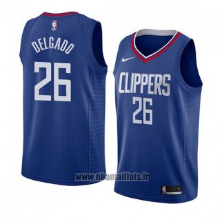 Maillot Los Angeles Clippers Angel Delgado No 26 Icon 2018 Bleu