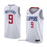 Maillot Los Angeles Clippers C.j. Williams No 9 Association 2018 Blanc