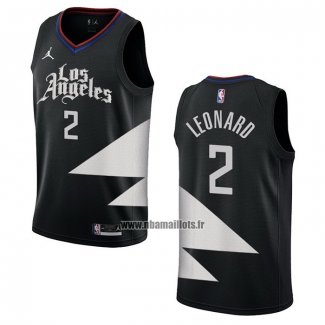 Maillot Los Angeles Clippers Kawhi Leonard NO 2 Statement 2022-23 Noir