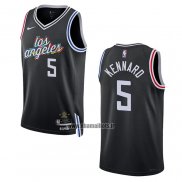 Maillot Los Angeles Clippers Luke Kennard NO 5 Ville 2022-23 Noir