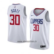 Maillot Los Angeles Clippers Mike Scott No 30 Association 2018 Blanc