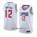 Maillot Los Angeles Clippers Tyrone Wallace No 12 Association 2018 Blanc