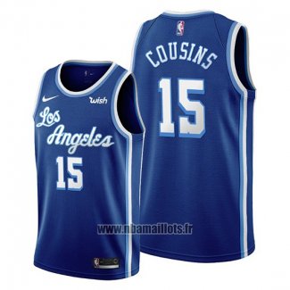 Maillot Los Angeles Lakers Demarcus Cousins No 15 Classic Edition 2019-20 Bleu