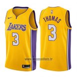 Maillot Los Angeles Lakers Isaiah Thomas No 3 Icon 2017-18 Or