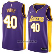 Maillot Los Angeles Lakers Ivica Zubac No 40 Statement 2018 Volet