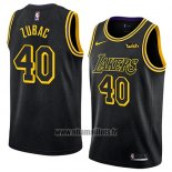 Maillot Los Angeles Lakers Ivica Zubac No 40 Ville 2018 Noir