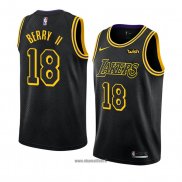 Maillot Los Angeles Lakers Joel Berry Ii No 18 Ville 2018 Noir