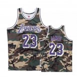 Maillot Los Angeles Lakers LeBron James NO 23 Camouflage