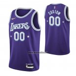 Maillot Los Angeles Lakers Personnalise Ville 2021-22 Volet