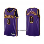 Maillot Los Angeles Lakers Russell Westbrook NO 0 Statement 2022-23 Volet