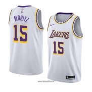 Maillot Los Angeles Lakers Wagner Moritz No 15 Association 2018-19 Blanc