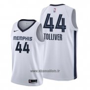 Maillot Memphis Grizzlies Anthony Tolliver No 44 Association 2020 Blanc