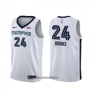 Maillot Memphis Grizzlies Dillon Brooks NO 24 Association Blanc