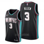 Maillot Memphis Grizzlies Grayson Allen No 3 Classic 20th Season Noir