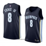 Maillot Memphis Grizzlies James Ennis Iii No 8 Icon 2018 Bleu