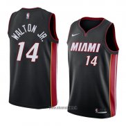 Maillot Miami Heat Derrick Walton Jr. No 14 Icon 2018 Noir