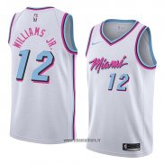 Maillot Miami Heat Matt Williams Jr. No 12 Ville 2018 Blanc