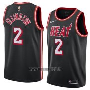 Maillot Miami Heat Wayne Ellington No 2 Classic 2018 Noir