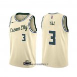 Maillot Milwaukee Bucks George Hill NO 3 Ville 2019-20 Crema