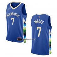 Maillot Milwaukee Bucks Joe Ingles NO 7 Ville 2022-23 Bleu