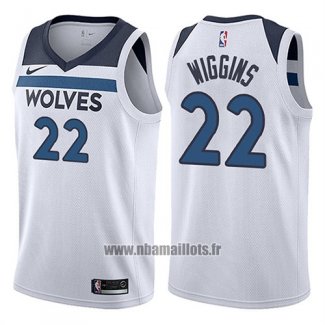 Maillot Minnesota Timberwolves Andrew Wiggins No 22 2017-18 Blanc